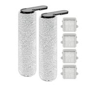 6 Pezzi F25 Rulli Spazzola e Filtri HEPA di Ricambio per Roborock F25/ F25 LT/ F25 RT/ F25 ACE/ F25 ALT/ F25 ACE Combo/ F25 Combo F25 GT Aspirapolvere Bagnato Asciutto, 2 rulli spazzola, 4 filtri HEPA