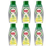 6 pezzi FAIRY PLATINUM GEL detersivo per lavasoviglie all in one limone 650 ml.
