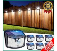 6 Pezzi Faretto LED 3 Modalità di Luce Faro con panello solare Sensore di Movime