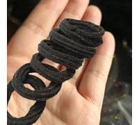6 pezzi Fasce per capelli alla moda in oro puro, argento e rosa, con radice di loto, glitter fine, spugna ad alta elasticità, alta qualità, per donne e ragazze, accessori per capelli minimalisti ed el