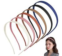 6 pezzi Fascia per occhiali da sole da donna nera, cachi, caffè Fascia anti-mal di testa, accessori per capelli in plastica Fascia antiscivolo per donna, colori comodi, fascia per chi indossa gli