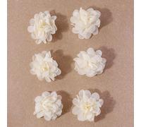 6 pezzi Fermagli per capelli in tessuto dolci e carini, Mollette per capelli, Fermagli per capelli, Barrette per capelli, Forcine, Accessori Tagli Unica,nero,rosa,ChiarettoPianteLega di ferro