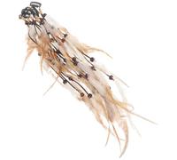 6 Pezzi Fermaglio per Chioma Vintage Etnico Piume, per Donne | Stile Boho, Facile da Rimuovere, Non Danneggia i Chioma, per Trecce e Styling Scenico