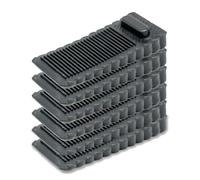 6 pezzi fermaporta da pavimento, ferma porta da pavimento, fermaporta in gomma, nero, pavimenti duri, bagno, porta del balcone, camera da letto, cucina