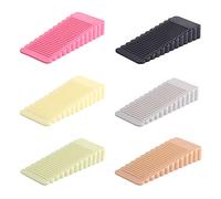 6 Pezzi Fermaporta in Gomma Antiscivolo Fermaporta Cuneo per Bagno Interno, Armadio, Cucina, Fermaporta per Camerette