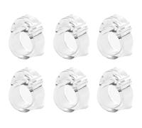 6 Pezzi Fermaporte per Maniglie in PVC per Porta,Protezione per Pareti e Mobili, Apertura 18mm, Montaggio Semplice, Amortizzatore per Colpi di Porta