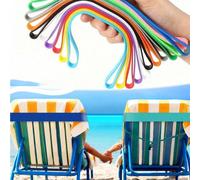 6 pezzi Fermatovaglioni da spiaggia in silicone spesso, fermatovaglioni da spiaggia regolabili e espandibili antivento, facili da pulire, colori vivaci, riutilizzabili - adattamento per piscina, croci