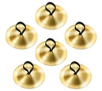 6 Pezzi Finger Cymbals Danza del Ventre Dita Danza Zills Oro Danza Strumento Musicale da Dito per Ballerino di Festa da Ballo