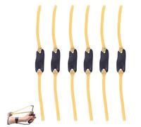 6 Pezzi Fionda Professionale da Tiro Adulti con Elastici di Ricambio in Lattice Naturale - Fionde Potenti per Caccia e Pesca