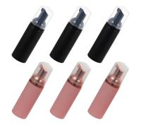 6 Pezzi Flacone Schiumogeno da Viaggio Rotondo in Plastica | Mousse e Shampoo, Portatile e Facile da Spremere, Stile Raffinato, Contenitore Compatto