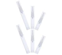 6 Pezzi Flaconi Airless Ricaricabili 5ml 10ml 15ml, Plastica Bianca | Beccuccio a Becco D’anatra, Prevenzione Fuoriuscite, per Contorno Occhi e Viaggi, Set da Sei Pezzi