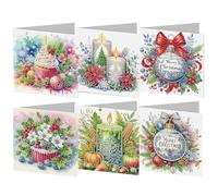 6 pezzi Flower Card Card Kit Card Card for adulti principianti (IHK025)