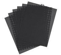 6 Pezzi Fogli di Schermo a Rete in Plastica, 10 CT Tela di Plastica a Rete Nera per Ricamo Plastic Canvas Punto Croce per Artigianato Fai-Da-Te Progetti all'Uncinetto, 333x260mm