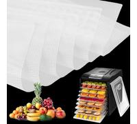 6 Pezzi Fogli Disidratatori in Silicone,35,6×35,6cm Antiaderenti Tappetini Disidratatore Frutta e Alimenti,Senza BPA,Fogli Disidratatori Quadrati in Silicone per Disidratatore di Frutta