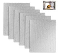 6 Pezzi Foglio di Mica per Microonde Universale,Piastra di Mica15 x 12 cm.Mica Piastre a Microonde.Protezione e Ricambi di Qualità Superiore per Forno a Microonde.Per Microonde e Forno