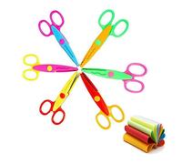 6 Pezzi Forbici a Zigzag，Forbici Seghettate per Bambini，per Francobolli, Taglio Della Carta, Design Artistico Fai-da-te Indoor Outdoor.