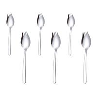 6 Pezzi Forchettone Creativi In Acciaio Per E Dessert