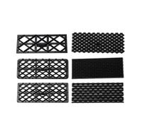 6 Pezzi Formine Biscotti in Plastica Nera, Set da Fondant e Argilla | Flessibili e Facili da Pulire, Lavabili in Lavastoviglie, per Decorazione Dolci e Lavori Creativi