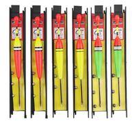 6 pezzi Galleggiante da Pesca Bobbers Con piombino, lenza e amo (5#, 7#, 9#) Mare Bobine Ganci Attrezzatura (2 set) (B)