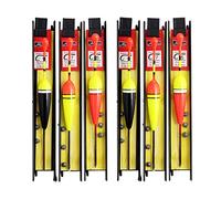 6 pezzi Galleggiante da Pesca Bobbers Con piombino, lenza e amo (5#, 7#, 9#) Mare Bobine Ganci Attrezzatura (2 set)