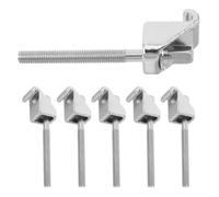 6 Pezzi Ganci a Forma di Gancio per Cerchio Ricambio Hardware | Set, Metallo Argento, Montaggio Rapido, Precisione D’innesto e Stabilità Migliorata
