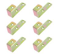 6 pezzi Ganci per Scala a Forma di Sette Lettere, Metallo Oro 27mm | Rivestimento in Gomma, Antiscivolo e Protezione Superficie, Viti Incluse per Cabine Barca e Camper