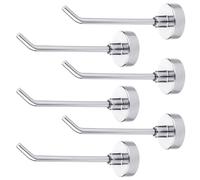 6 Pezzi Gancio Magnetico, 0,77kg Ganci Magnetici per Carichi Pesanti 7,6cm Ganci Magnetici per Appendere per Cabine da Crociera, Asciugamani, Griglia, Frigorifero, Cucina, Garage (Argento)