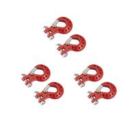 6 Pezzi Gancio per Rimorchio nel Metallo Decorazione Gancio per Verricello per 1/10 RC Crawler Car Axial SCX10 TRX4 RC4WD D90 Parti di
