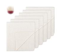 6 Pezzi Garza Alimentare, 50 x 50 cm Filtrante per Alimenti, Panno di Formaggio Cotone Lavabile Cucina per Filtrare, Riutilizzabile Tessuto Filtrante, per Formaggio, Succhi di Frutta, Tofu, Caffè