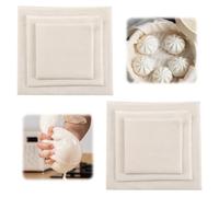 6 Pezzi Garza Alimentare, Riutilizzabili, Lavabili, in Puro Cotone Non Sbiancato, per Filtrazione Alimentare, Tofu, Marmellata, Latte di Noci (40 cm, 50 cm, 60 cm)