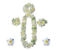 6 Pezzi Ghirlanda Hawaiana Collana, Ghirlande Hawaiane, con 2 Bracciali, 2 Clip per Capelli, 1 Cerchietto per capelli e 1 collane utilizzate, per Vacanze Spiaggia a Tema Festa Decorazioni Compleanno