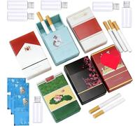 6 Pezzi Giocattolo antistress realistico a forma di sigaretta con bolle di sapone, mini bastoncini con soluzione per bolle per regali divertenti per feste di compleanno e Natale