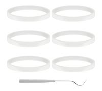 6 pezzi Guarnizione di tenuta in gomma per uso alimentare, ricambio spremiagrumi O frullatori, guarnizione per accessori per mixer serie Auto