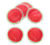 6 Pezzi Impacco Occhi Freddo Riutilizzabile in Pvc Rosso per Viso e | Raffredda e Lenisce, Uso Caldo o Freddo, Aiuta Gonfiore e Arrossamento, Formato Compatto