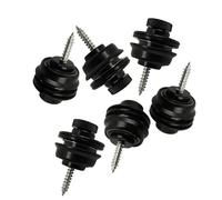 6 Pezzi In Metallo Per Chitarra Elettrica, Basso, Cinturino Con Cinturino Antiscivolo, Picchetti Di Bloccaggio Accessorio per Chitarra Strumento (Color : Black)