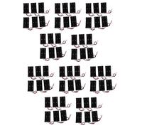 6 pezzi in plastica nera 2 x3.7V tipo 18650 portabatterie scatola custodia