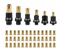 6 Pezzi Inserto Filettato Rivettatrice Manuale di Teste Set, Testine M3 M4 M5 M6 M8 M10 con 60 Dadi per Rivetti, Utensile per Metallo, Legno, Plastica e Officina