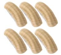 6 pezzi invisibili pad di capelli soffici 1x5 pollici Volume Boost Clip per capelli invisibili per donne Danza da festa per le ragazze, dossi per capelli per inserto sul volume, clip per capelli invi