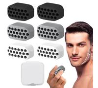 6 Pezzi Jaw Trainer, Jaw Liner Trainer, Silicone Jaw Exerciser per Uomini e Donne, Jawline Trainer Dispositivo di Rinforzo del Collo Collo Viso Strumento di Masticazione
