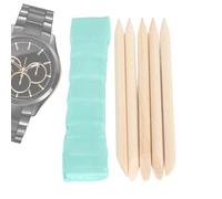 6 Pezzi Kit Detergente Per Orologi Professionale - Clay Di Pulizia Riutilizzabile E Stuzzichino Per La Manutenzione 'orologio | Strumenti Di Riparazione Delicati Per La Rimozione Di Grasso, Polver