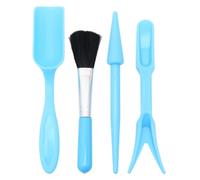 6 Pezzi Kit di Attrezzi per Piante Grasse in Plastica Blu | Design Ergonomico e Uso Pratico, per Bonsai e Semina di Piantine, Accessori Utili per Coltiva