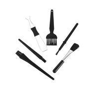 6 Pezzi Kit di Pulizia per Tastiera Estrattore Tasti Nero | Spazzola Antistatica, Plastica e Metallo, per Casa e Ufficio, Rimuove Polvere e Detriti tra Tasti