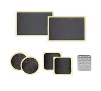 6 Pezzi Kit di Riparazione Autoadesivo per Camera d'Aria di Bicicletta - Toppe Senza Colla in Formato Rotondo, Quadrato e Rettangolare con Raschietto Metallico - di Mobi Lock