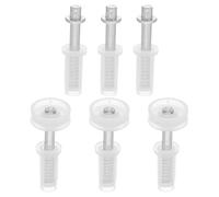 6 Pezzi Kit Ferramenta per Porte Pieghevoli Ruota Guida Superiore | Acciaio al Carbonio e Plastica, Montaggio Rapido, Bianco, per Fai su Ante Doppie