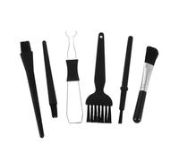 6 Pezzi Kit Pulizia Tastiera Meccanica Estrattore Keycap | Nero, Plastico e Metallo, Portatile per Viaggio e Ufficio, Rimuove Polvere e Detriti tra Tasti e Fessure