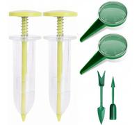 6 Pezzi Kit Seminatrice Manuale Impugnatura Comoda per Orto, Vasi, Principianti