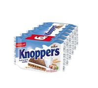 6 pezzi *** KNOPPERS cialde ripiene di latte e nocciole 6 x 25 g *** in formato cartone da 6 unità ***
