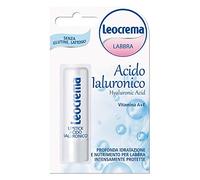 6 pezzi LEOCREMA lip balm acido ialuronico e vitamina A + E balsamo labbra 5,5ml
