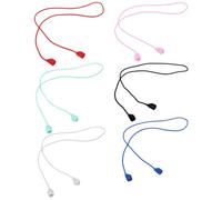 6 Pezzi Laccio in Silicone per Auricolari Wireless Anti-smarrimento | Leggero e Facile da Portare, Filo Protettivo per Cuffie senza Filo, Accessorio in Silicone
