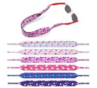 6 Pezzi laccio occhiali cordino sole sport bambino,Galleggiante Cinturino Catena Occhiali da Sole, Neoprene occhiali con cinturino per occhiali Cinturino per occhiali sportivi e per occhiali da sole